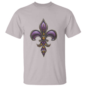 Louisiana Aesthetic Fleur De Lis T Shirt TS09 Ice Gray Print Your Wear