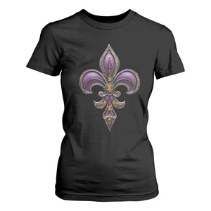 Louisiana Aesthetic Fleur De Lis T Shirt For Women TS09 Black Print Your Wear