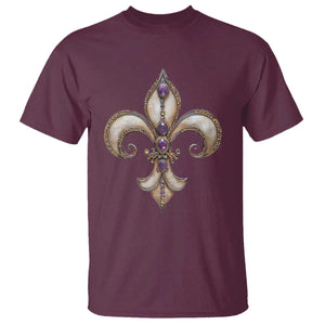 Aesthetic Fleur De Lis T Shirt TS09 Maroon Print Your Wear