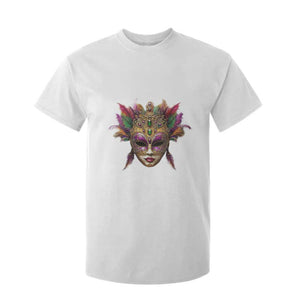 Jeweled Mask Louisiana Mardi Gras T Shirt For Kid TS09 White Print Your Wear