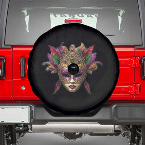 Jeweled Mask Louisiana Mardi Gras Spare Tire Cover TS09 Black Print Your Wear