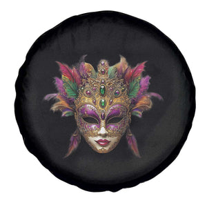 Jeweled Mask Louisiana Mardi Gras Spare Tire Cover TS09 Print Your Wear