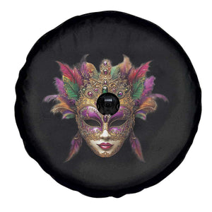 Jeweled Mask Louisiana Mardi Gras Spare Tire Cover TS09 Print Your Wear