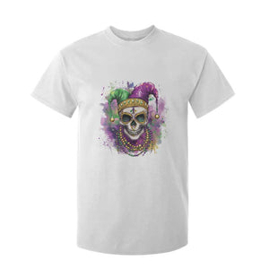 Skeleton Jester Louisiana Mardi Gras T Shirt For Kid TS09 White Print Your Wear