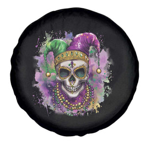 Skeleton Jester Louisiana Mardi Gras Spare Tire Cover TS09 Print Your Wear