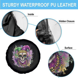 Skeleton Jester Louisiana Mardi Gras Spare Tire Cover TS09 Print Your Wear