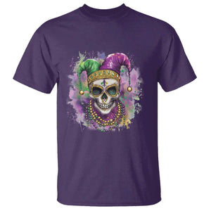 Skeleton Jester Louisiana Mardi Gras T Shirt TS09 Purple Print Your Wear