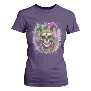 Skeleton Jester Louisiana Mardi Gras T Shirt For Women TS09 Purple Print Your Wear