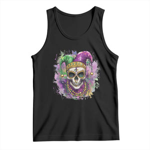 Skeleton Jester Louisiana Mardi Gras Tank Top TS09 Black Print Your Wear