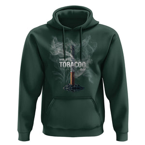 World No Tobacco Day Anti Smoking Hoodie TS09 Dark Forest Green Print Your Wear