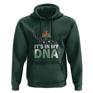 Haitian Hoodie It's In My DNA Haiti Patriotic TS09 Dark Forest Green Printyourwear