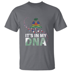 Haitian T Shirt It's In My DNA Haiti Patriotic TS09 Charcoal Printyourwear