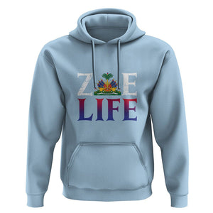 Haitian Hoodie Zoe Life Haiti Patriotic TS09 Light Blue Printyourwear