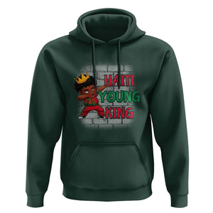 Haiti Young King Haitian Black Boys Kids Hoodie TS09 Dark Forest Green Printyourwear