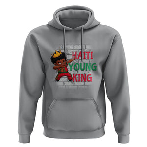Haiti Young King Haitian Black Boys Kids Hoodie TS09 Sport Gray Printyourwear