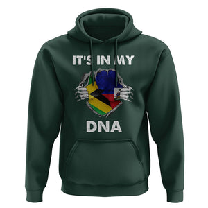 Haitian Jamaican Hoodie It's In My DNA TS09 Dark Forest Green Printyourwear