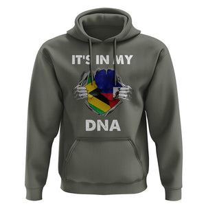 Haitian Jamaican Hoodie It's In My DNA TS09 Military Green Printyourwear