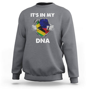 Haitian Jamaican Sweatshirt It's In My DNA TS09 Charcoal Printyourwear