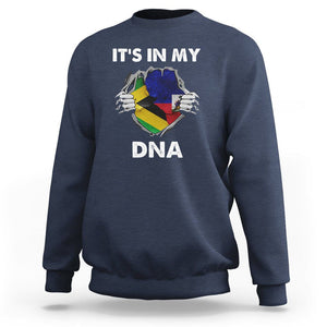 Haitian Jamaican Sweatshirt It's In My DNA TS09 Navy Printyourwear