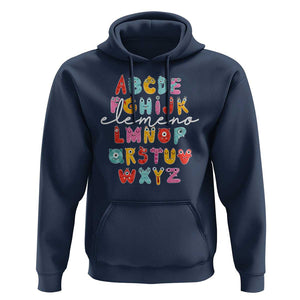Teacher Alphabet Elemeno Cute Little Monster Hoodie TS09 Navy Print Your Wear