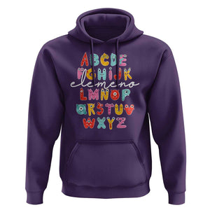 Teacher Alphabet Elemeno Cute Little Monster Hoodie TS09 Purple Print Your Wear