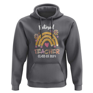 Retired Teacher Hoodie Class Of 2024 Retirement TS09 Charcoal Print Your Wear