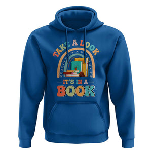 Librarian Hoodie Take A Look It's in A Book TS09 Royal Blue Print Your Wear