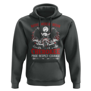 Native American Cherokee Hoodie Pride Respect Courage Indigenous TS09 Dark Heather Print Your Wear