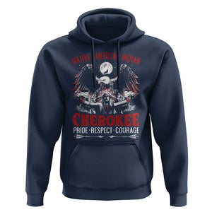 Native American Cherokee Hoodie Pride Respect Courage Indigenous TS09 Navy Print Your Wear