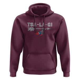 Native American Cherokee Tsalagi Hoodie TS09 Maroon Print Your Wear