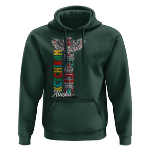 Native American Alaska Hoodie Ketchikan Totem Pole TS09 Dark Forest Green Print Your Wear