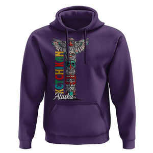 Native American Alaska Hoodie Ketchikan Totem Pole TS09 Purple Print Your Wear