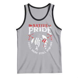 Native Pride Tank Top Still Here Still Strong American Indian TS09 Athletic Heather Black Print Your Wear