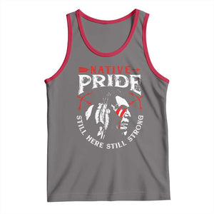 Native Pride Tank Top Still Here Still Strong American Indian TS09 Deep Heather Red Print Your Wear