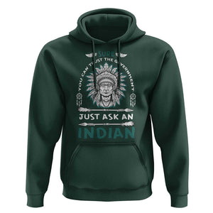 American Indian Hoodie You Can Trust The Government TS09 Dark Forest Green Print Your Wear