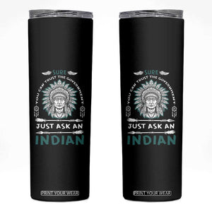 American Indian Skinny Tumbler You Can Trust The Government TS09 Black Print Your Wear