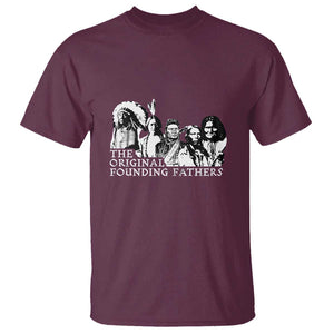 Native American Indian Original Founding Fathers T Shirt TS09 Maroon Print Your Wear
