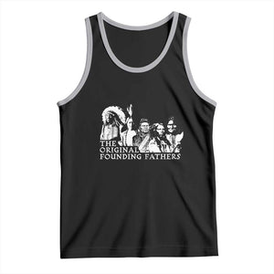 Native American Indian Original Founding Fathers Tank Top TS09 Black Athletic Heather Print Your Wear
