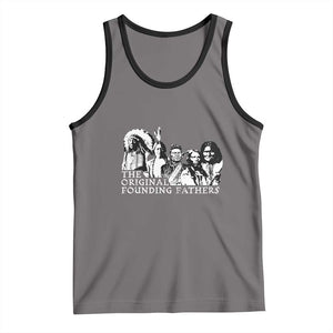 Native American Indian Original Founding Fathers Tank Top TS09 Deep Heather Black Print Your Wear