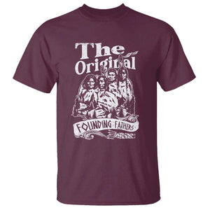 Native American Indian T Shirt Original Founding Fathers TS09 Maroon Print Your Wear