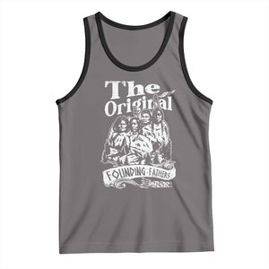 Native American Indian Tank Top Original Founding Fathers TS09 Deep Heather Black Print Your Wear