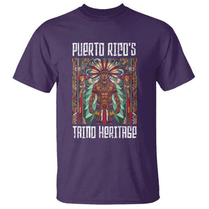 Puerto Rico Taino Heritage T Shirt - Indigenous Warrior TS09 Purple Print Your Wear