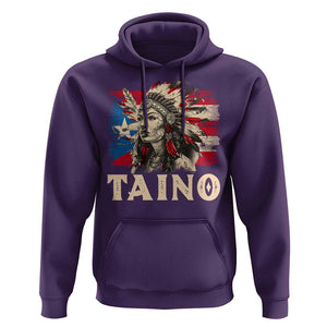 Puerto Rican Taino Hoodie Indigenous Woman Warrior TS09 Purple Print Your Wear