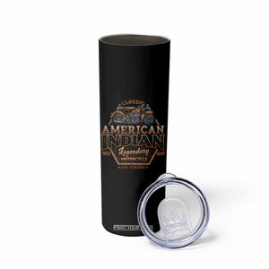 American Indian Legendary Retro Biker Motorcycle Rider Skinny Tumbler TS09 Print Your Wear