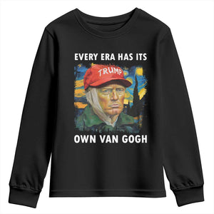 Funny Trump Youth Sweatshirt Every Era Has Its Own Van Gogh Starry Night TS09 Black Print Your Wear