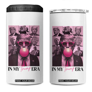 Trump Eras 4 in 1 Can Cooler Tumbler Trump Pink Era Tour TS09 One Size: 16 oz White Print Your Wear