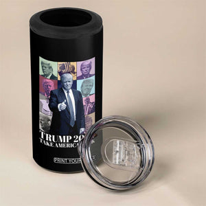 Trump Eras 4 in 1 Can Cooler Tumbler Take America Back President TS09 Print Your Wear