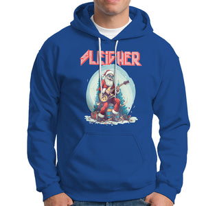 Sleigher Hail Santa Heavy Metal Christmas Rock Hoodie TS09 Royal Blue Printyourwear