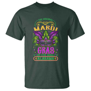 The Original Mardi Gras Mobile Alabama 1703 T Shirt TS09 Dark Forest Green Print Your Wear