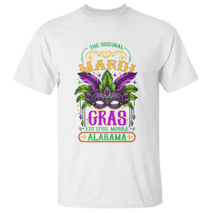 The Original Mardi Gras Mobile Alabama 1703 T Shirt TS09 White Print Your Wear